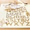 12 Pack: Gold Glitter Block Alphabet Stickers by Recollections™